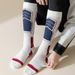 Winter Wool Professional Ski Socks Thickened Terry High Tube Warm Compressed Stockings Outdoor Sports_desvips.com