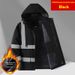 Men's Lightweight Work Jacket With Reflective Strips - Waterproof Windbreaker Hooded Coat For Outdoor & Casual Wear_desvips.com