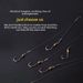 Steel Wire Finished Sub-line Double Set Anti-tangle Pre-tied Anti-bite Swivel Rotating Fish Hook For Catching White_desvips.com