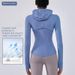 Women's Activewear Hooded Sports Jacket For Women, New Spring And Autumn Style, Slim Fit, Quick Drying, Suitable For Yoga And Fitness._desvips.com