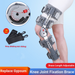 Rehabilitation Knee Brace, -10°-120° Gear Adjustment, Length & Size Adjustable, Anti-Slip Breathable Lining, Velcro Fastening_desvips.com
