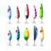 Fishing Tools 30 Multi Color Colorful Sequin Iron Plate Lure Set Fish Shaped Iron Sheet Three Hook Combination Fishing Gear Fishing Lure_desvips.com