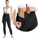 Damen Hochtaillierte Sauna‑Shorts Mit Verstellbarem Haken‑Ösen‑Verschluss, Nano‑Silber‑Beschichtung Wärmespeichern Fitness‑ShortsFigurformende Short_desvips.com