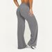 Nude Feel Wide Leg Yoga Pants High Waisted Sports Fitness Tights For Women Butt Lifting And Shaping Peach Silhouette Cross Border Alternative_desvips.com
