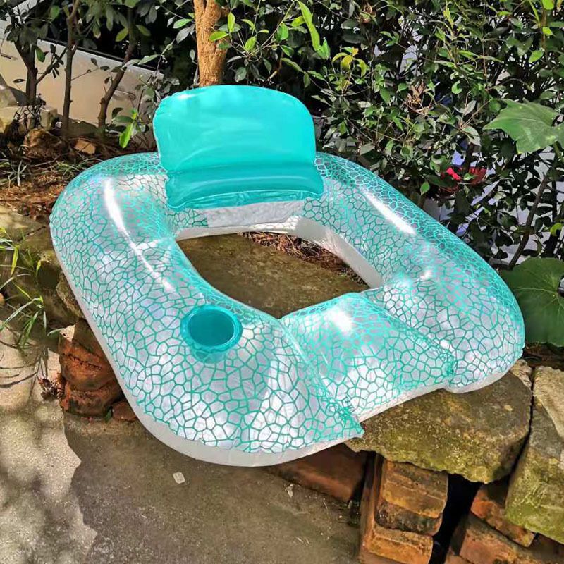 Swimming Ring Water Seat Backrest Swimming Ring Water Lounge Chair Inflatable Floating Board Swimming Pool Water Equipment_desvips.com