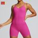 European American Style Seamless Backless Bodysuit High Elasticity Tummy Control Yoga Wear Sportswear For Women Tight Fitting_desvips.com