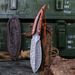 Outdoor Pocket Tactical High-hardness Sharp Small Straight Wilderness Survival Self-defense Knives,_desvips.com