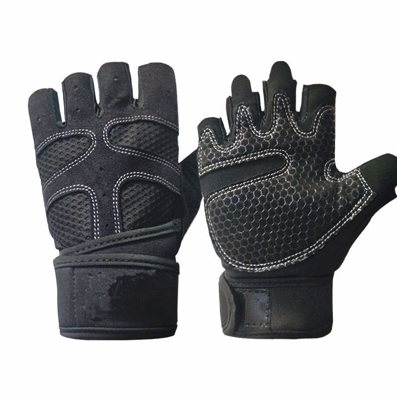 Fitness Men Half Finger Thin Breathable Dumbbell Equipment Horizontal Bar Non-Slip Wear-Resistant Wrist Support Women_desvips.com