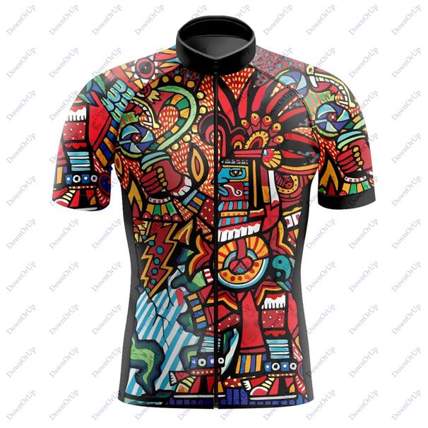Mexico Summer Men's Cycling Jerse Set Breathable MTB Bicycle Uniform Cycling Jersey Bib Shorts Team Bike Clothes_desvips.com