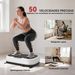 Plataforma Vibratoria Con 50 Velocidades 3 Programas Pantalla LED Mando A Distancia Bandas Elásticas Ejercicio En_desvips.com