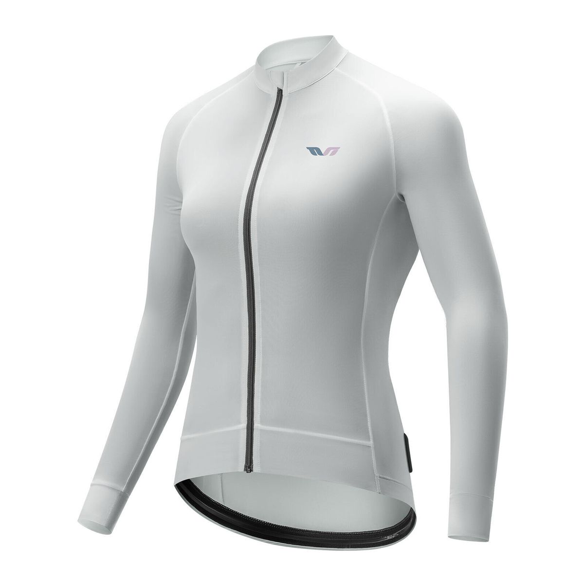 ROCKBROS TVI Women's Long - Sleeve Cycling Jersey for Biking, Available in White/Gray, Sizes S - XL_desvips.com