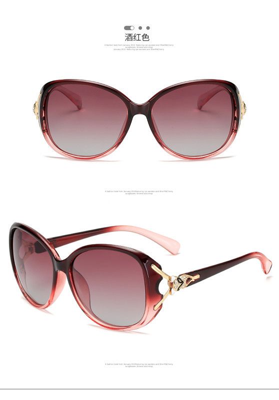 Factory Produced New Diamond Inlaid 8842 Fox Head Polarized For Women's Fashion Sunglasses, UV Resistant Sunglasses_desvips.com