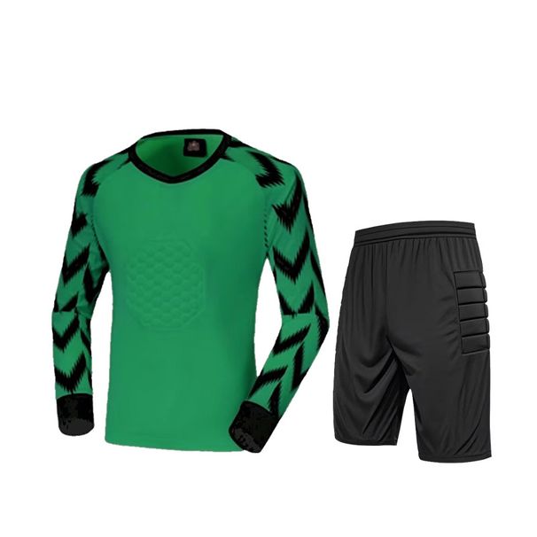 Professional Goalkeeper Jersey Set With Sponge Padding - Long Sleeve Football Keeper Uniform For Adults & Youth (Multiple Colors & Sizes)_desvips.com
