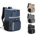 Stylish Insulated Backpack Thermal Lunch Bag For Students Outdoor Picnic Leakproof Cooler Backpack With Multiple Pockets_desvips.com