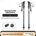 Kuangtu Outdoor Trekking Pole Snap-on Aluminum Alloy Three-section Telescopic Walking Stick Climbing Hiking Equipment_desvips.com