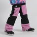 Ski Women Waterproof Warm Color Matching Ski Double Board Veneer Patchwork Snow Pants Men_desvips.com