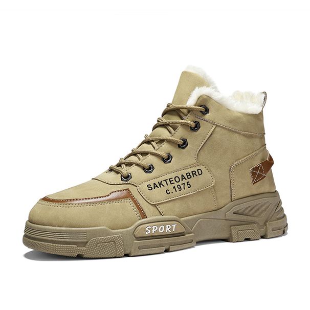 New Haute Martin Hiver Plus Chaud Antidérapant Hommes Workwear Bottes Yinglun Wind Chaussures En Coton_desvips.com