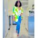 Women's Clothing Long-sleeved Printed Small Suit Small Jacket_desvips.com