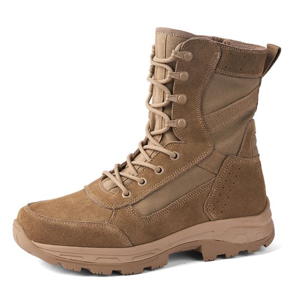 2024 New Combat Men's Ultra Light Desert Outdoor Tactical Boots Headlayer Waterproof Training Shoes Puncture And Anti_desvips.com