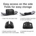 ROCKBROS Motorcycle Tail Bag 50L with Rain Cover Seat Bag PVC Rear Foldable_desvips.com