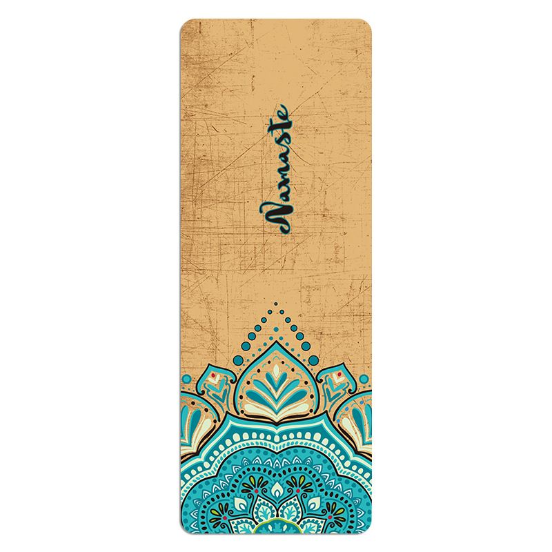 Ultra Thin Suede Printed Yoga Mat Rubber Yoga Mat Foldable 1.5mm Thickened 5mm_desvips.com