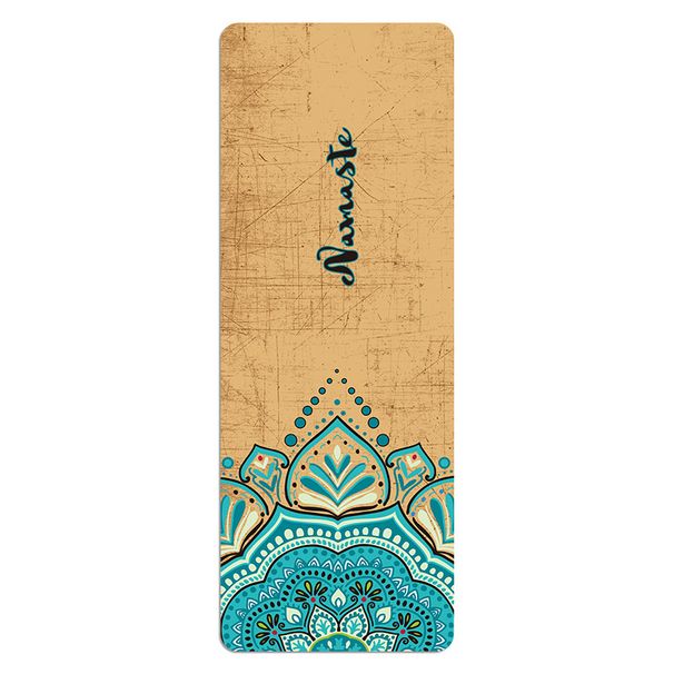 Ultra Thin Suede Printed Yoga Mat Rubber Yoga Mat Foldable 1.5mm Thickened 5mm_desvips.com