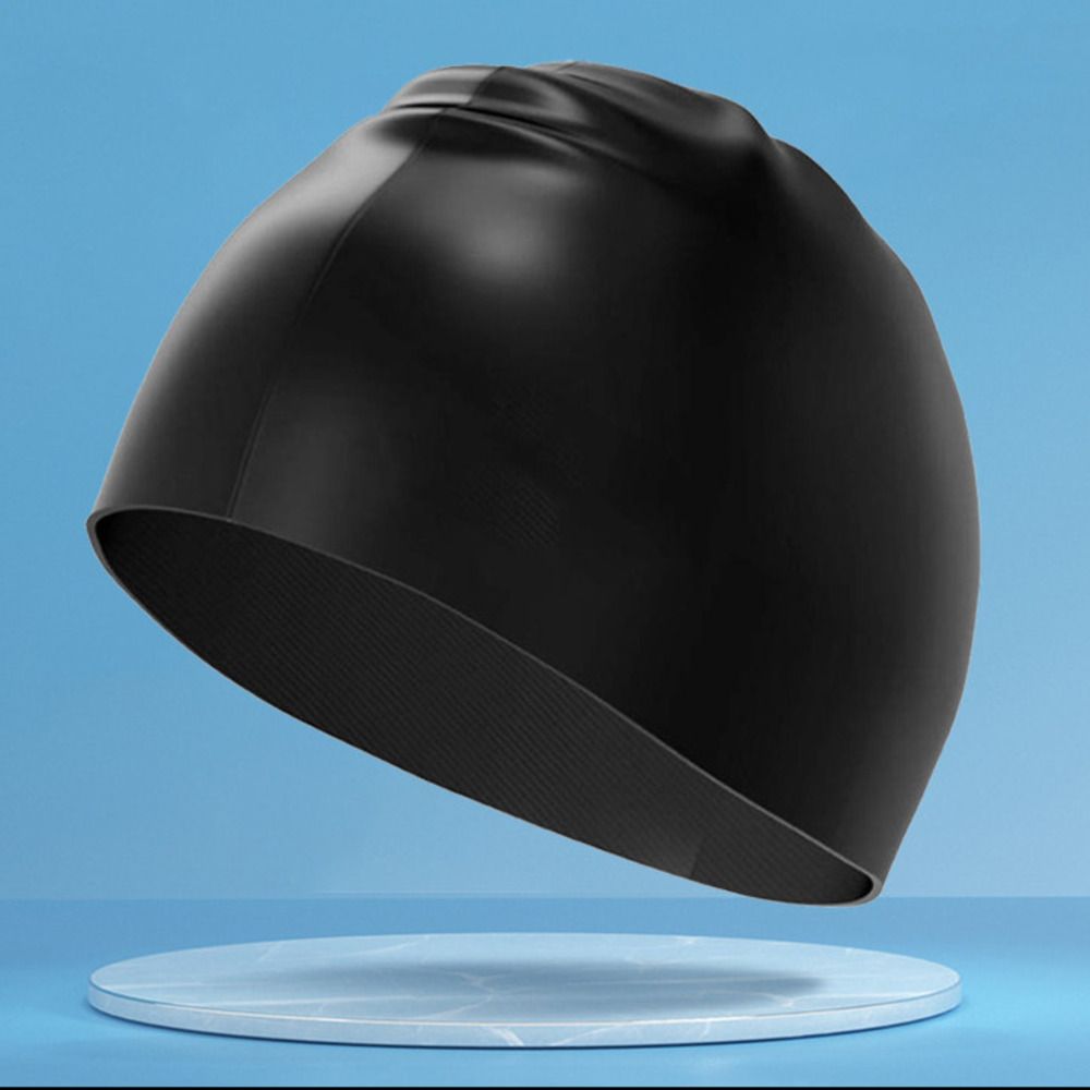 Adult Waterproof Swimming Boys Girls Universal Silicone Large Non-Tightening Swim Cap_desvips.com
