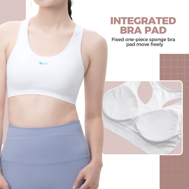 ROCKBROS TVI Women's Sports Bra Elastic Breathable Iconic Racerback Bra_desvips.com