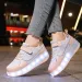 Pink Fashion Girls Boys LED Light Roller Skate Shoes for Children Kids Sneakers with Wheels Two 240723_desvips.com