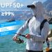New Ice Silk Sun Protection Fishing Shirt Men Long Sleeve Hoodie With Mask Quick Dry Breathable_desvips.com
