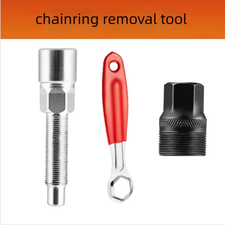 Left-Side Mountain Bike Crankset Components: Chainring, Pedal Connecting Rod & Bottom Bracket Accessories_desvips.com