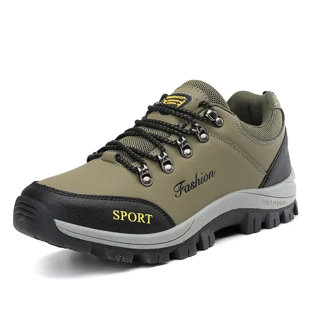 Hiking Outdoor Comfortable Anti-slip Shock-absorbing Lace-up Lightweight Low-top Casual Sports Shoes Men_desvips.com