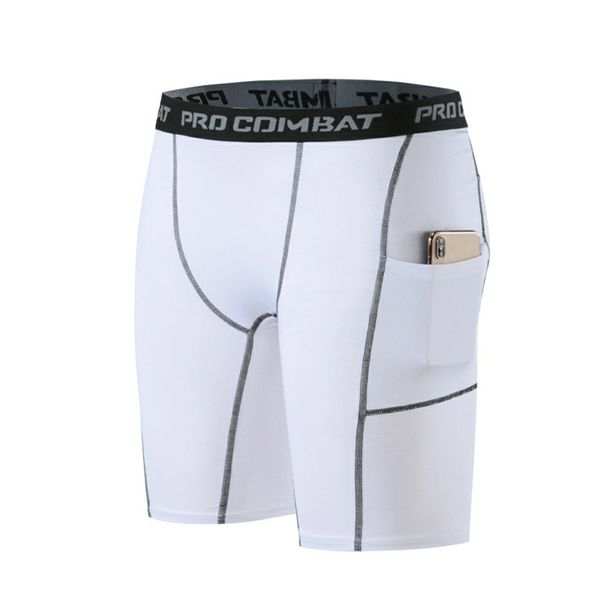 Men's Black Five Point Fitness Shorts Quick Drying High Elasticity Tight Fitting Muscle Building Summer Sports Wear Trendy Style_desvips.com