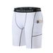 Men's Black Five Point Fitness Shorts Quick Drying High Elasticity Tight Fitting Muscle Building Summer Sports Wear Trendy Style_desvips.com