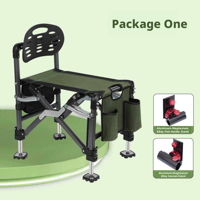 New Seat, Foldable Portable Slide Chair, All-terrain Fishing Chair_desvips.com