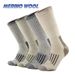 80% For Men Women Thicken Warm Hiking Cushion Crew Merino Wool Sports Socks Moisture Wicking Euro Size_desvips.com