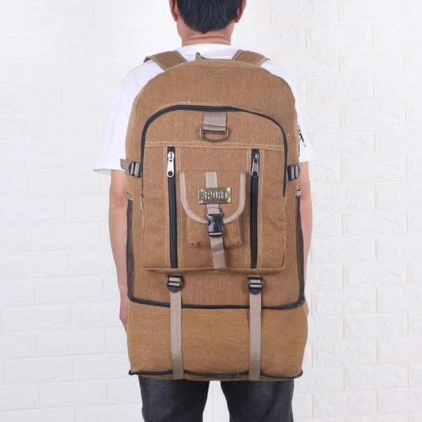 80 L Migrant Men's Thickened Canvas Lage Bag_desvips.com