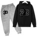 New Unisex Autumn Winter Hooded Sweatshirt Loose Fashion Casual Sports Comfortable Pullover Set_desvips.com