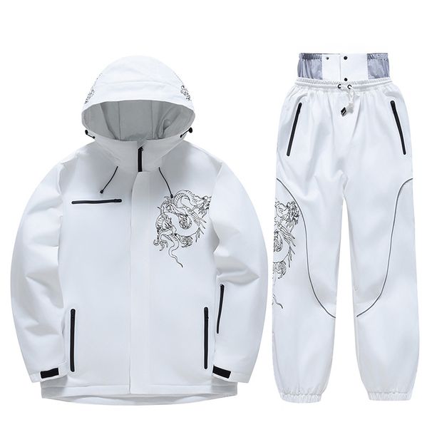 Men's Women's Winter Outdoor Windproof Waterproof Snowboard Snow Jacket Pants Ski Suit New Model_desvips.com