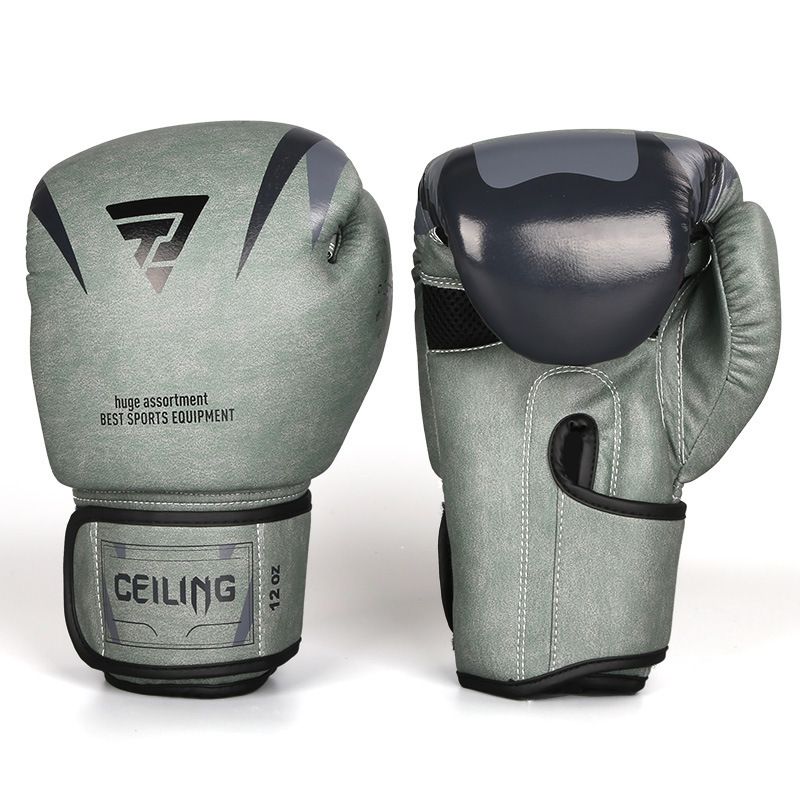 Boxing Gloves Boxing Sanda Muay Thai Punching Sandbag Professional Competition Boxing PU Leather_desvips.com