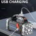 Cross-Border Multifunctional Searchlight Portable Outdoor Lighting COB Solar LED High Brightness Flashlight Handheld_desvips.com