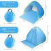2 Second Pop Up Beach Tent - Automatic Sun Shelter For Outdoor Camping & Picnics_desvips.com