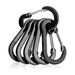 6pcs Mountaineering Buckle, Steel Small Carabiner Clips, Fishing Climbing Acessories, Outdoor Camping Multi Tool_desvips.com