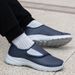 Men's Orthopedic Diabetic Leather Sneakers Adjustable Hook & Loop Wide Fit Open For Swollen Feet Comfortable Walking_desvips.com