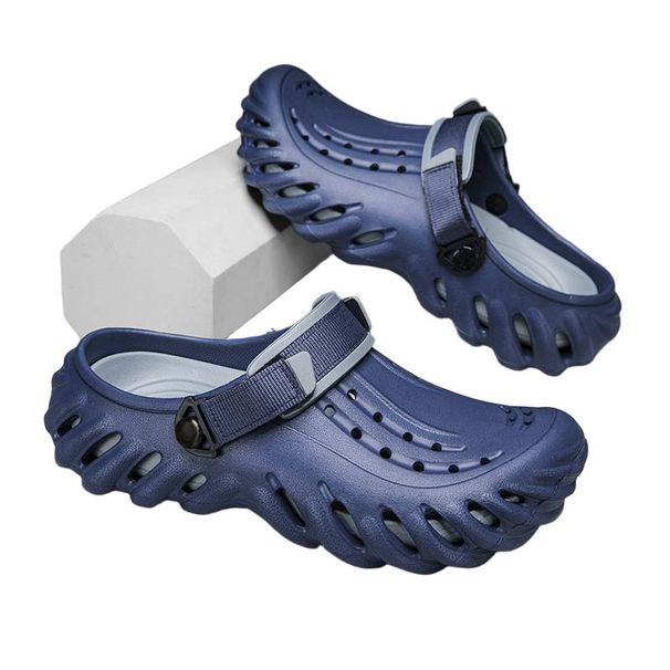 Summer New Men's Casual Thick Soled Hole Shoes Non Slip Eva Fashionable Wear Resistant Indoor And Outdoor Beach Sandals_desvips.com