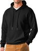 European And American Men's Solid Color Long-sleeved Top Casual Pullover Loose Texture Hooded Heavy American Sweatshirt_desvips.com