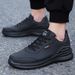 Running Leather Waterproof Anti Slip Sneakers Wear-resistant Men Walking Sport Comfortable Men's Shoes_desvips.com
