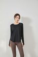New Autumn And Winter Loose Sun Protection Yoga Shirt For Women, Long Sleeve Breathable Sports Top, Running Fitness_desvips.com