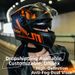 Electric Vehicle Helmet Full Face Winter Warm Motorcycle Safety Helmet For Men And Women Cool Full Coverage_desvips.com