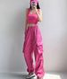 American-style Quick-drying Cargo Pants, New Summer Style, Parachute Pants, High-waisted Wide-leg Casual Sports Pants._desvips.com